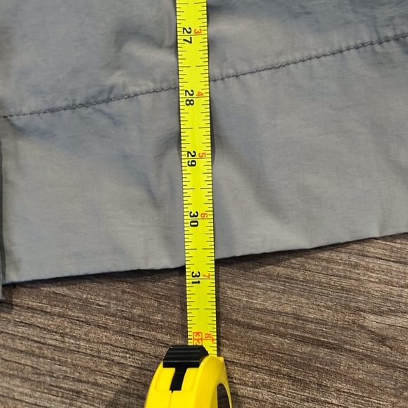 Eileen Fisher Hidden Hood Gray Rain Jacket Size Small - Picture 10 of 11